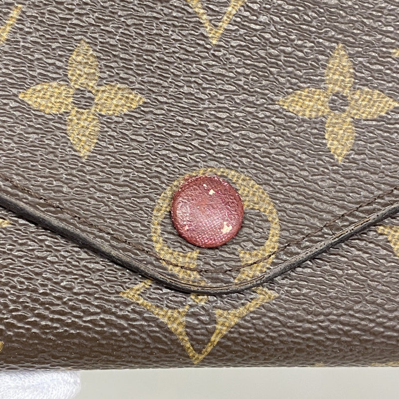 【5gd5232-h】ルイヴィトン 三つ折り長財布 モノグラム ポルトフォイユジョセフィーヌ M60708 ブラウン【中古】レディース