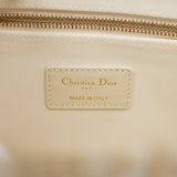 ★SALE【5gd5245-h】クリスチャンディオール ハンドバッグ トロッター ブックトート キャンバス ホワイト ゴールド ゴールド金具【中古】レディース