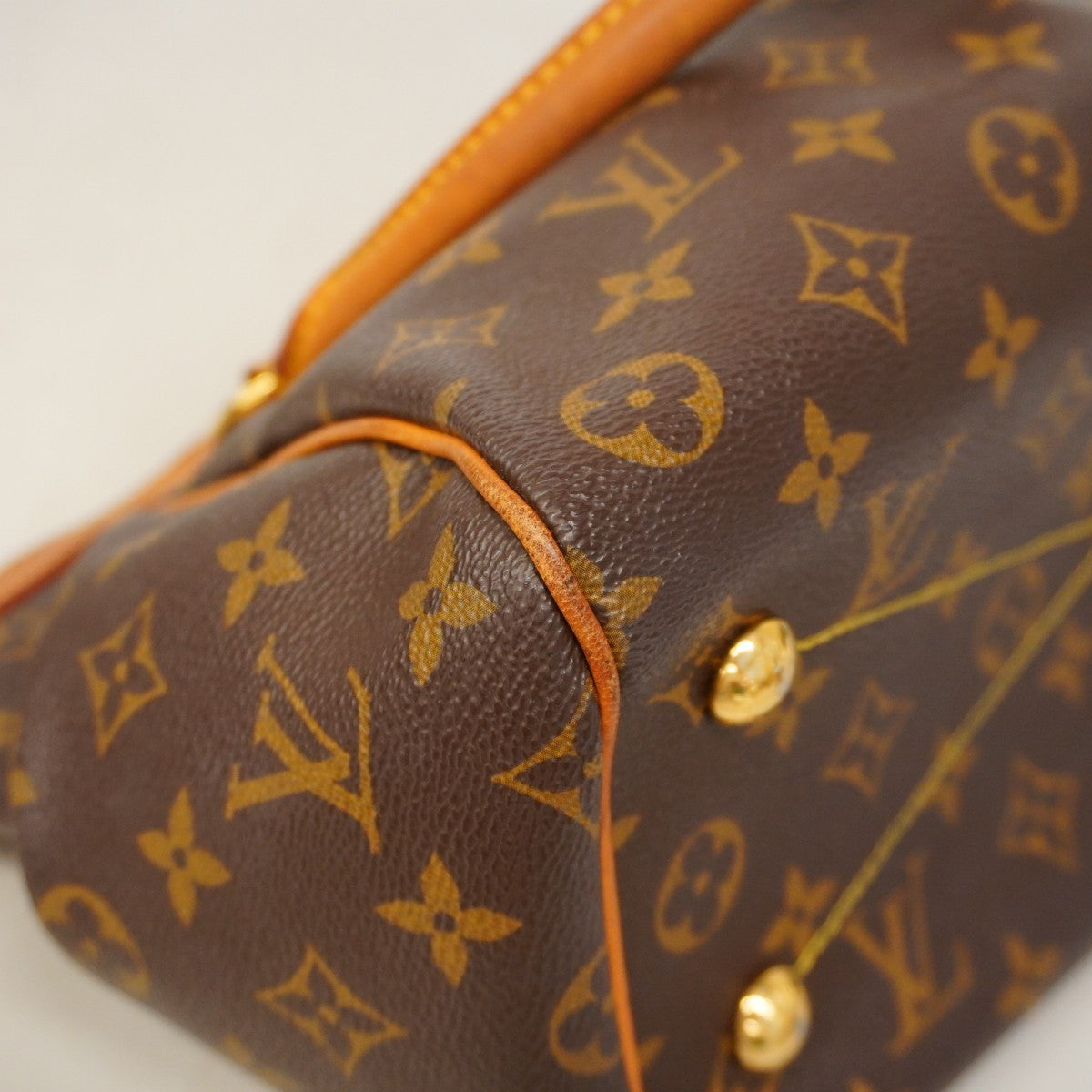 【5gd5251-h】ルイヴィトン ハンドバッグ モノグラム ティヴォリPM M40143 ブラウン【中古】レディース