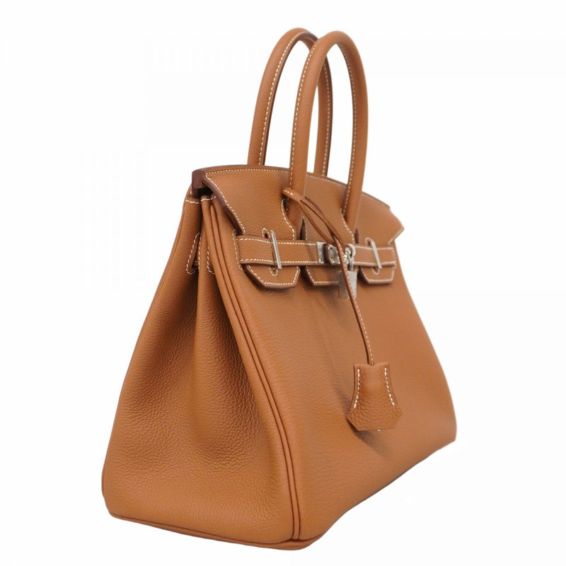 ★SALE【5gd5269-e-g】エルメス ハンドバッグ バーキン30 トゴ ゴールド シルバー金具 K刻印【中古】レディース