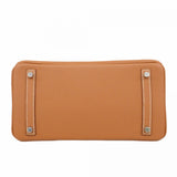 ★SALE【5gd5269-e-g】エルメス ハンドバッグ バーキン30 トゴ ゴールド シルバー金具 K刻印【中古】レディース