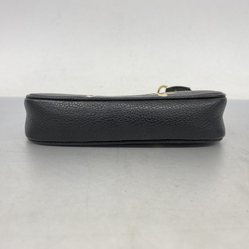 【5gd5272-h】ルイヴィトン ポーチ モノグラム・アンプラント バイカラー ミニポシェットアクセソワール M80732 ブラック ベージュ【中古】レディース