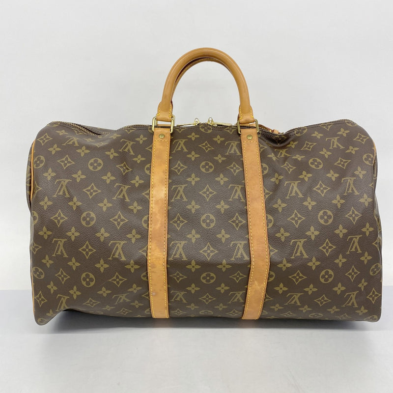 【5gd5275-h】ルイヴィトン ボストンバッグ モノグラム キーポル50 M41426 ブラウン【中古】メンズ レディース ユニセックス