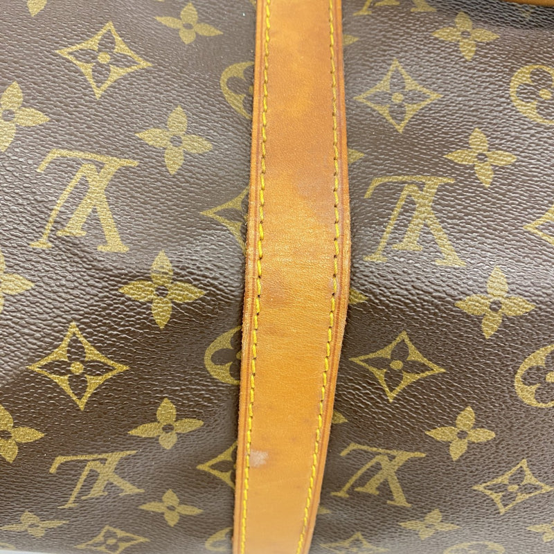 【5gd5275-h】ルイヴィトン ボストンバッグ モノグラム キーポル50 M41426 ブラウン【中古】メンズ レディース ユニセックス