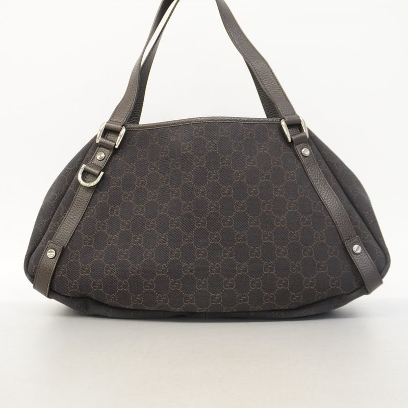 【5gd5279-h】グッチ トートバッグ アビー 293578 デニム ブラック シルバー金具【中古】レディース