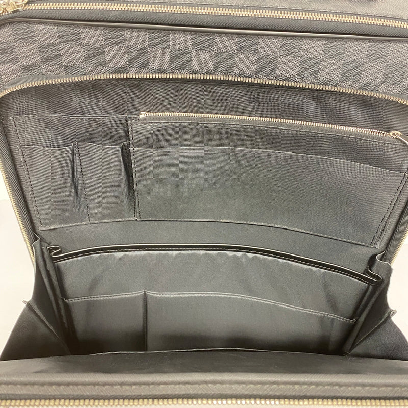 【5gd5299-h】ルイヴィトン キャリーバッグ ダミエ・グラフィット ペガス55 N23299 ブラック【中古】メンズ