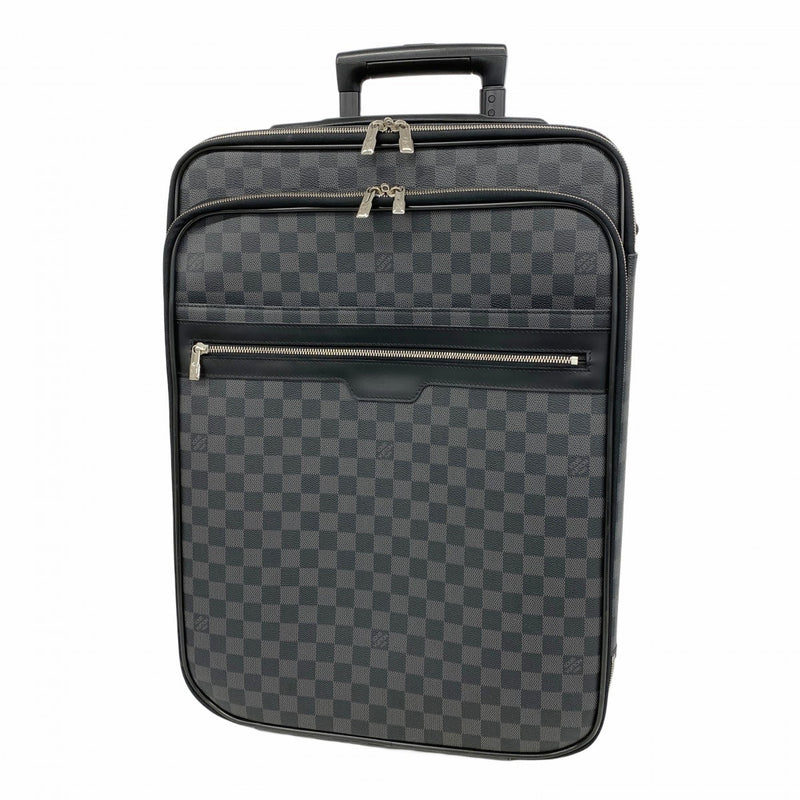 【5gd5299-h】ルイヴィトン キャリーバッグ ダミエ・グラフィット ペガス55 N23299 ブラック【中古】メンズ