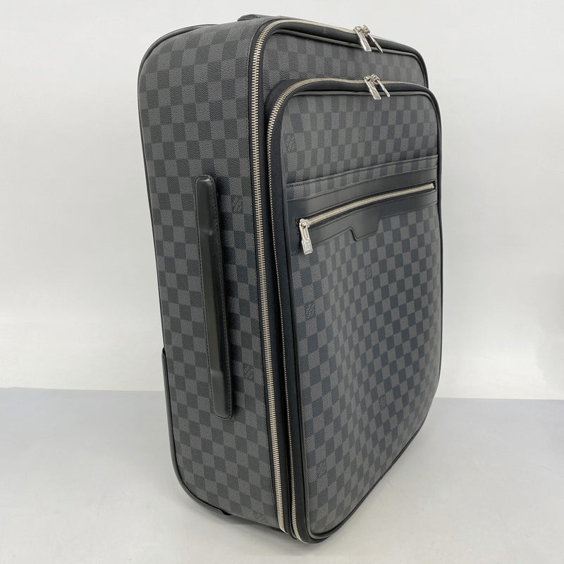 【5gd5299-h】ルイヴィトン キャリーバッグ ダミエ・グラフィット ペガス55 N23299 ブラック【中古】メンズ