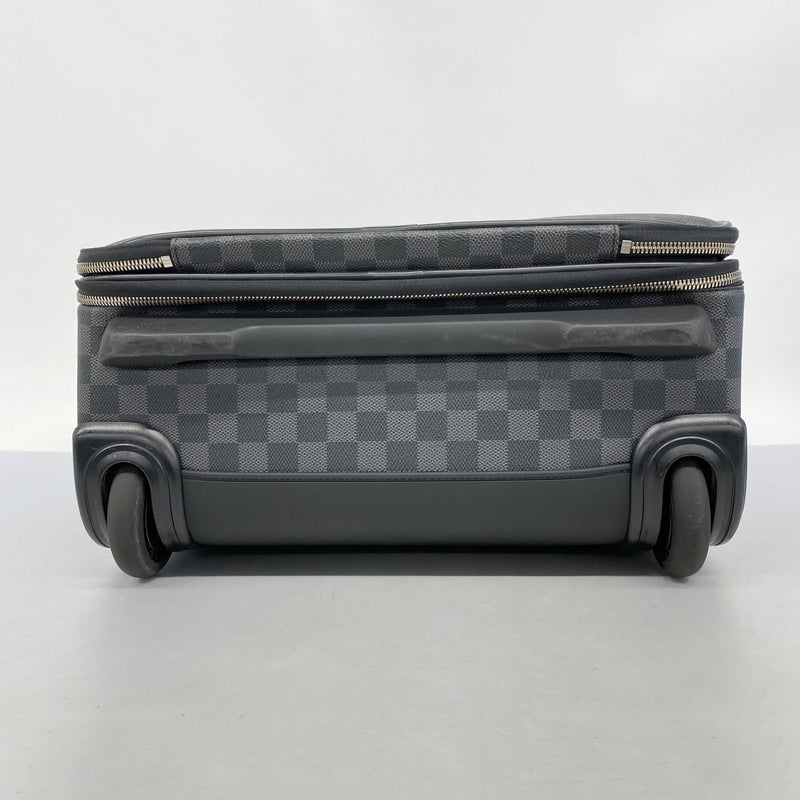 【5gd5299-h】ルイヴィトン キャリーバッグ ダミエ・グラフィット ペガス55 N23299 ブラック【中古】メンズ