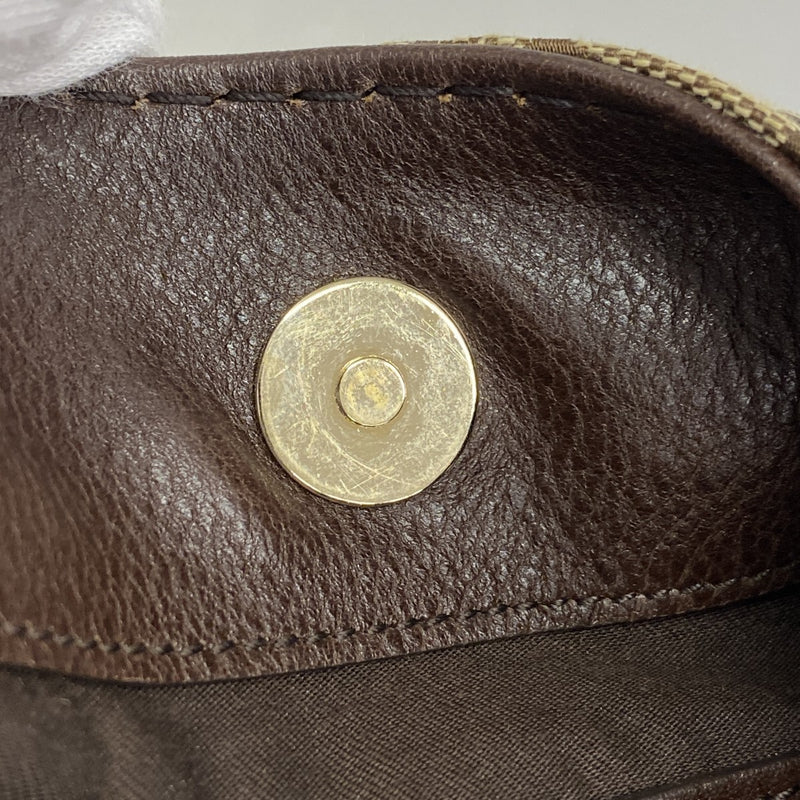 ★SALE【5gd5309-h】グッチ ショルダーバッグ GGキャンバス 203503 キャンバス ブラウン ゴールド金具【中古】レディース