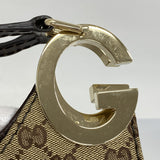 ★SALE【5gd5309-h】グッチ ショルダーバッグ GGキャンバス 203503 キャンバス ブラウン ゴールド金具【中古】レディース