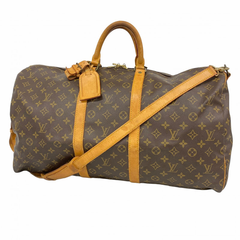 【5gd5318-h】ルイヴィトン ボストンバッグ モノグラム キーポルバンドリエール55 M41414 ブラウン【中古】メンズ レディース ユニセックス