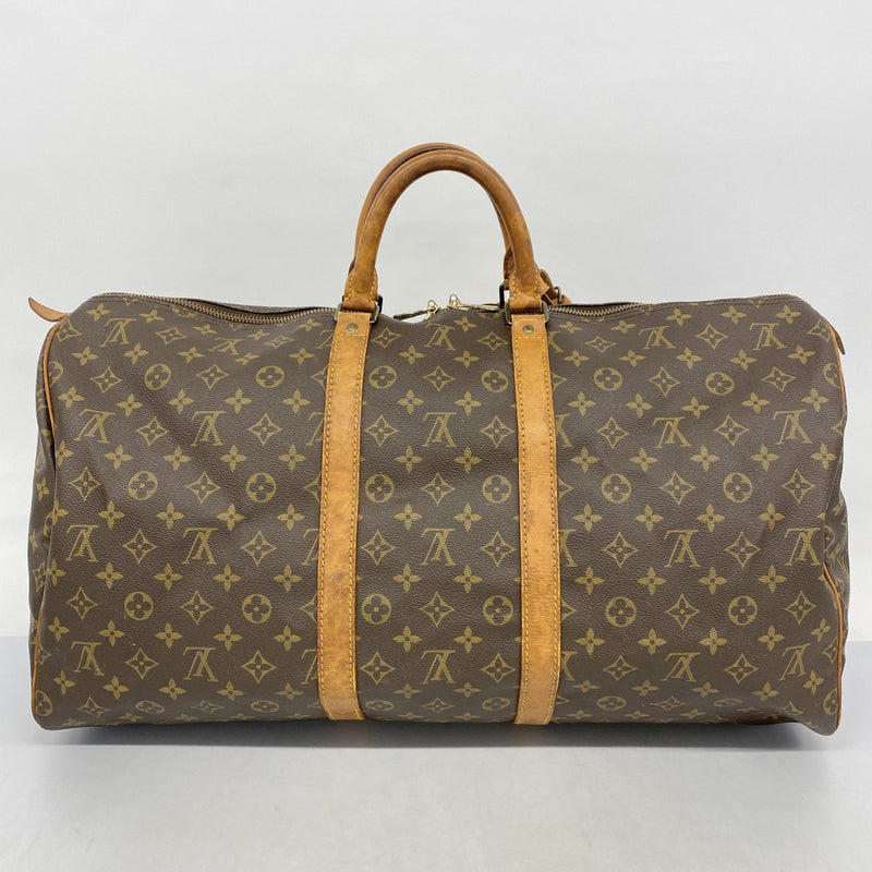 ★SALE【5gd5319-h】ルイヴィトン ボストンバッグ モノグラム キーポル55 M41424 ブラウン【中古】メンズ レディース ユニセックス