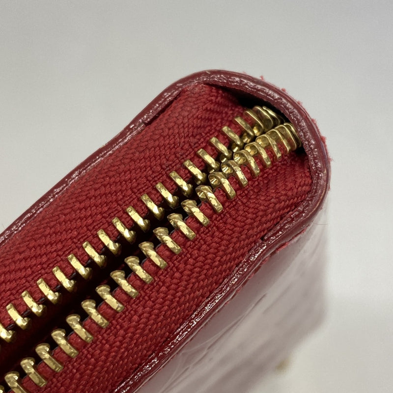 ★SALE【5gd5326-h】ルイヴィトン 長財布 ヴェルニ ジッピーウォレット M91981 ポムダムール【中古】レディース