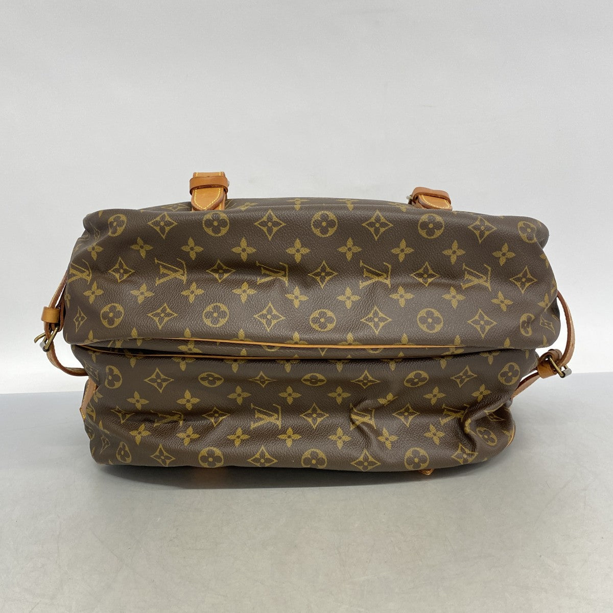 【5gd5341-h】ルイヴィトン ショルダーバッグ モノグラム ソミュール43 M42252 ブラウン【中古】レディース