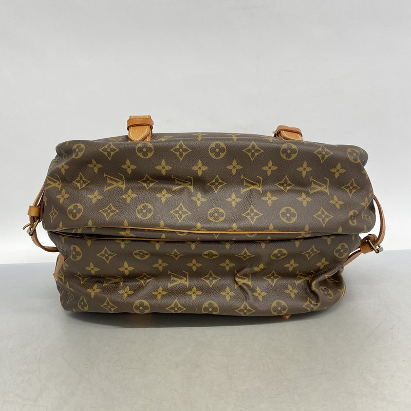 【5gd5341-h】ルイヴィトン ショルダーバッグ モノグラム ソミュール43 M42252 ブラウン【中古】レディース