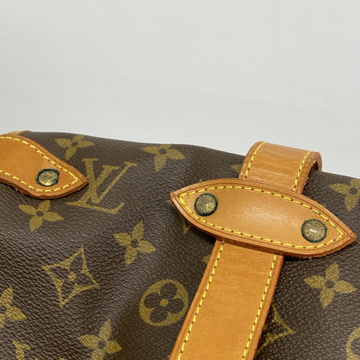 【5gd5341-h】ルイヴィトン ショルダーバッグ モノグラム ソミュール43 M42252 ブラウン【中古】レディース