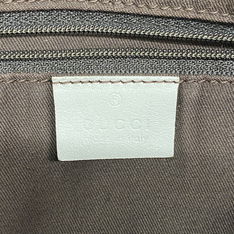 ★SALE【5gd5349-h】グッチ ショルダーバッグ GGキャンバス/アビー 203257 キャンバス ベージュ ホワイト シャンパンゴールド金具【中古】レディース