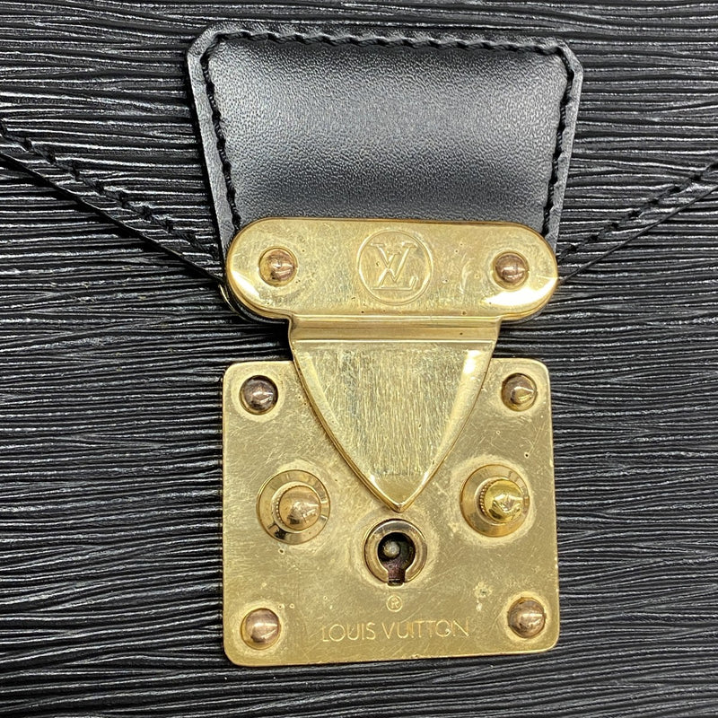 【5gd5352-h】ルイヴィトン クラッチバッグ エピ ポシェットセリエドラゴンヌ M52612  ノワール【中古】メンズ