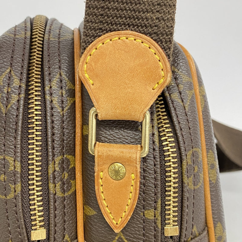 【5gd5353-h】ルイヴィトン ショルダーバッグ モノグラム リポーターPM M45254 ブラウン【中古】レディース