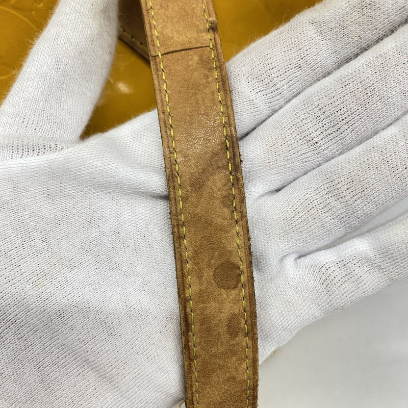 【5gd5374-h】ルイヴィトン トートバッグ ヴェルニ ヒューストン M91121 ジョーヌ【中古】レディース