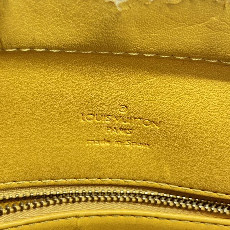 【5gd5374-h】ルイヴィトン トートバッグ ヴェルニ ヒューストン M91121 ジョーヌ【中古】レディース