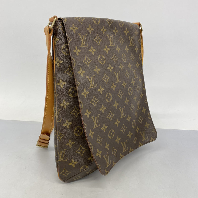 【5gd5379-h】ルイヴィトン ショルダーバッグ モノグラム ミュゼット M51256  ブラウン【中古】レディース