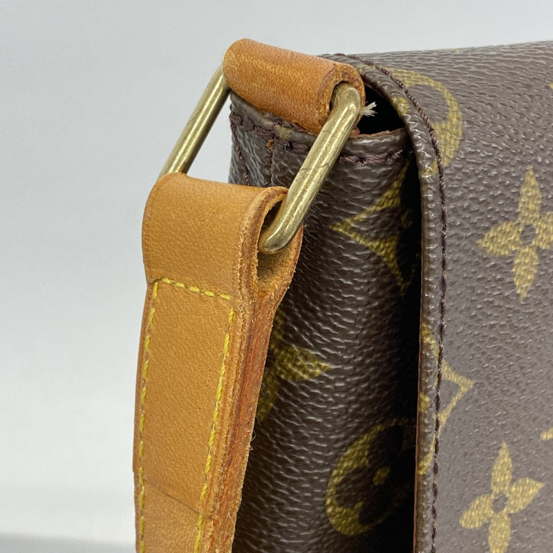 【5gd5379-h】ルイヴィトン ショルダーバッグ モノグラム ミュゼット M51256  ブラウン【中古】レディース
