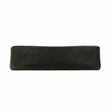 【5gd5387-h】シャネル ショルダーバッグ マトラッセ Wフラップ Wチェーン ラムスキン ブラック ゴールド金具【中古】レディース