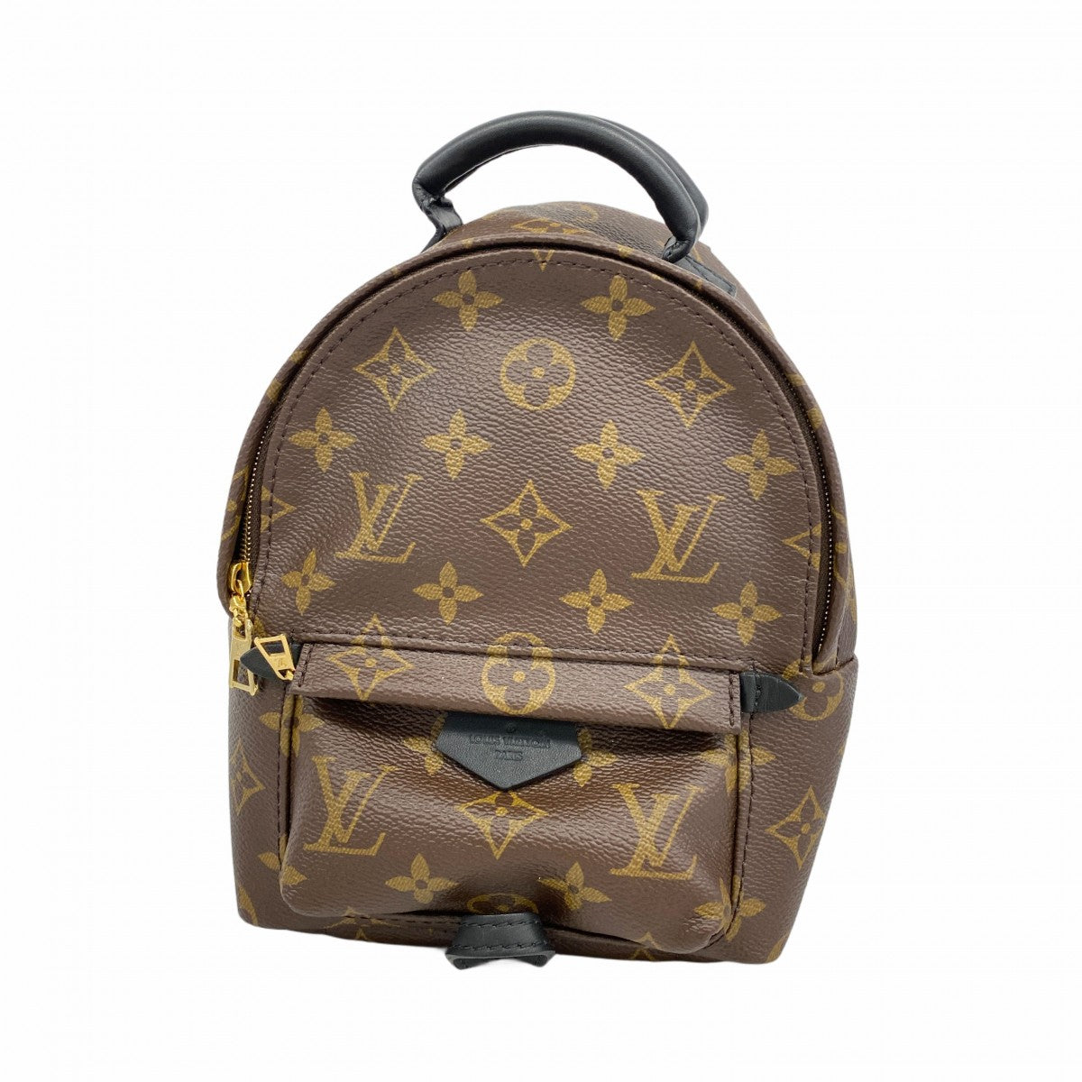 【5gd5399-b-h】ルイヴィトン リュック・デイパック モノグラム パームスプリングスバックパックMINI M44873 ブラウン ブラック【中古】レディース