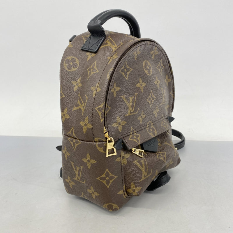 【5gd5399-b-h】ルイヴィトン リュック・デイパック モノグラム パームスプリングスバックパックMINI M44873 ブラウン ブラック【中古】レディース