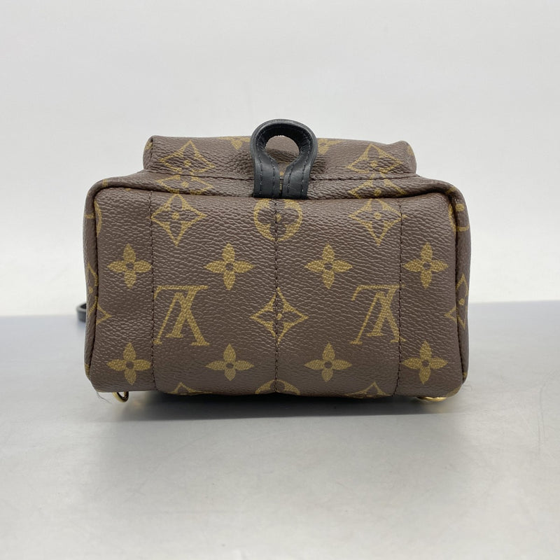 【5gd5399-b-h】ルイヴィトン リュック・デイパック モノグラム パームスプリングスバックパックMINI M44873 ブラウン ブラック【中古】レディース