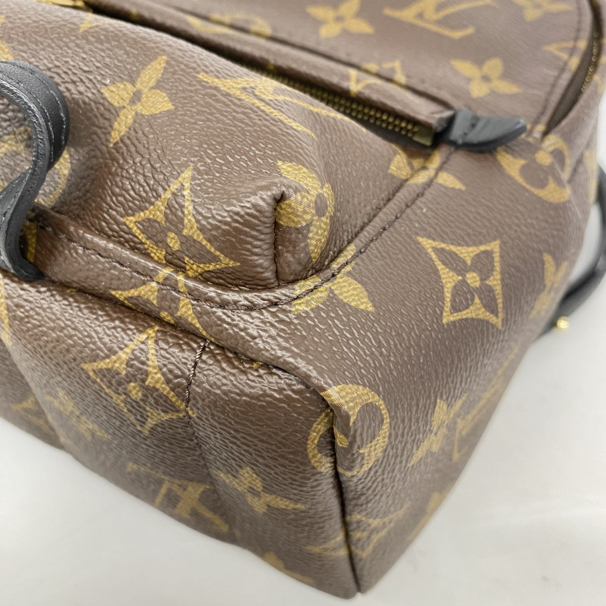 【5gd5399-b-h】ルイヴィトン リュック・デイパック モノグラム パームスプリングスバックパックMINI M44873 ブラウン ブラック【中古】レディース