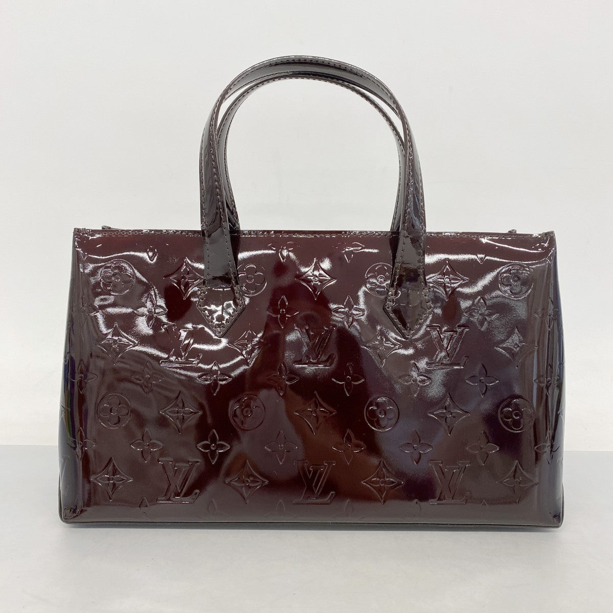 ★SALE【5gd5402-b-h】ルイヴィトン ハンドバッグ ヴェルニ ウィルシャーPM M93641 アマラント【中古】レディース
