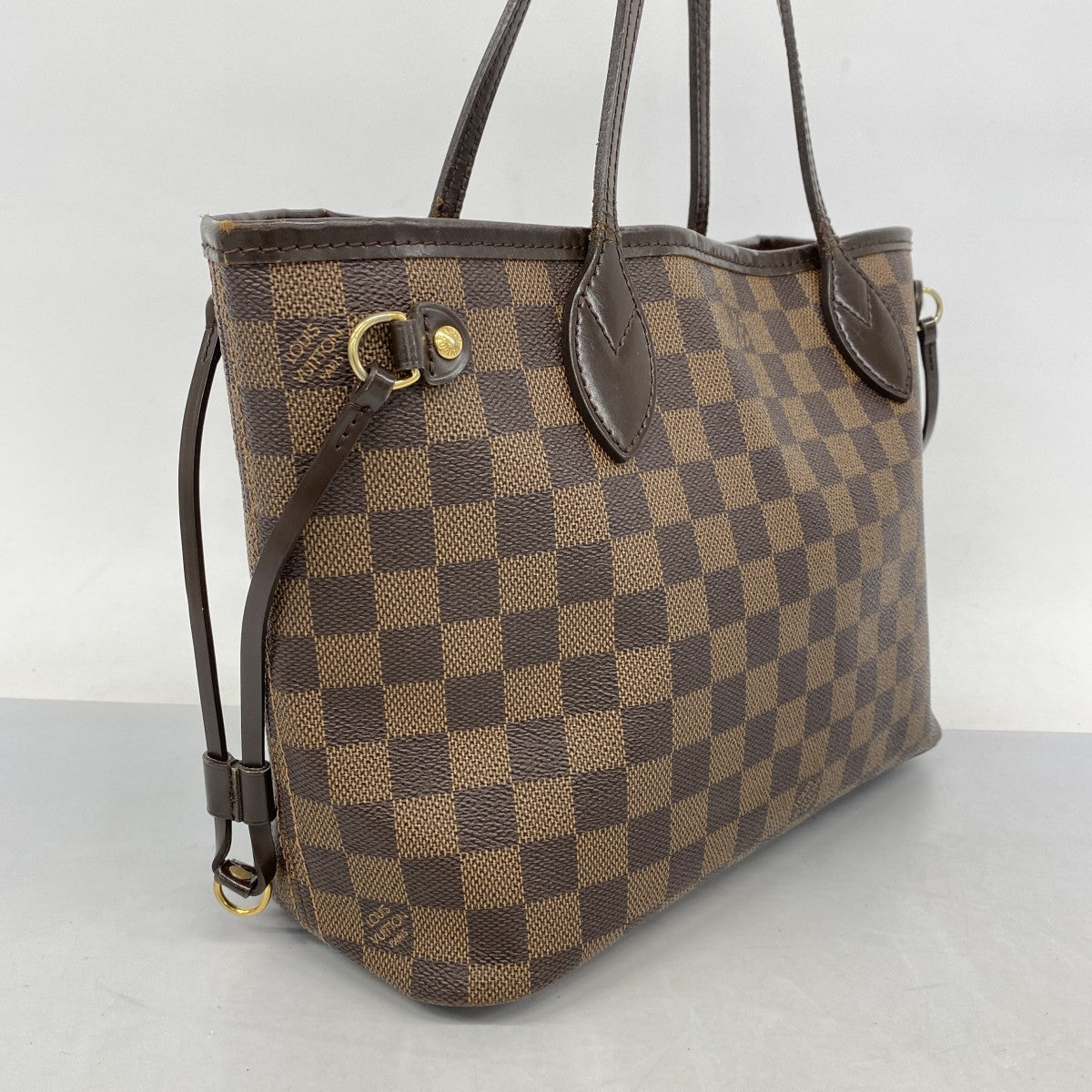 【5gd5412-h】ルイヴィトン トートバッグ ダミエ ネヴァーフルPM N51109 エベヌ【中古】レディース