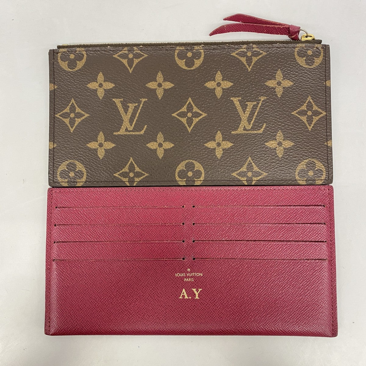 ★SALE【5gd5415-h】ルイヴィトン ショルダーウォレット モノグラム ポシェットフェリシー M81896 フューシャ【中古】レディース