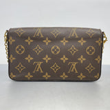 ★SALE【5gd5415-h】ルイヴィトン ショルダーウォレット モノグラム ポシェットフェリシー M81896 フューシャ【中古】レディース
