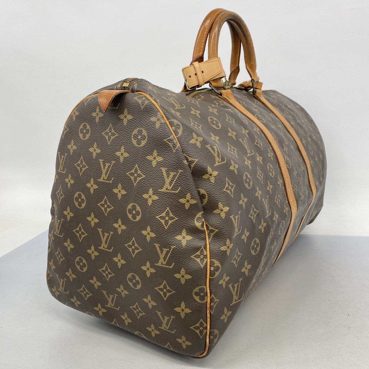 【5gd5419-h】ルイヴィトン ボストンバッグ モノグラム キーポル55 M41424 ブラウン【中古】メンズ レディース ユニセックス