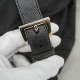 【5gd5432-h】プラダ リュック・デイパック ナイロン ブラック シルバー金具【中古】レディース