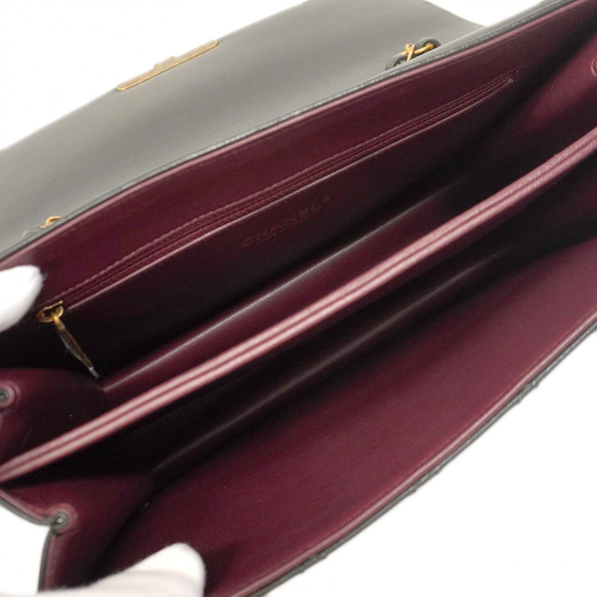 ★SALE【5gd5471-h】シャネル ショルダーバッグ マトラッセ Wチェーン ビューティーロック レザー ブラック ゴールド金具【中古】レディース