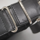 【5gd5491-h】セリーヌ ショルダーバッグ Cマカダム スウェード ブラック ゴールド金具【中古】レディース