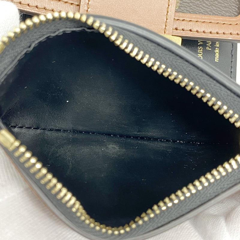 【5gd5520-h】ルイヴィトン 三つ折り財布 モノグラム・リバース ポルトフォイユドーフィーヌコンパクト  M68725 ブラウン【中古】メンズ