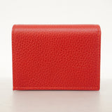 ★SALE【5gd5526-h】グッチ 財布 GGマーモント 456126 レザー レッド ゴールド金具【中古】レディース