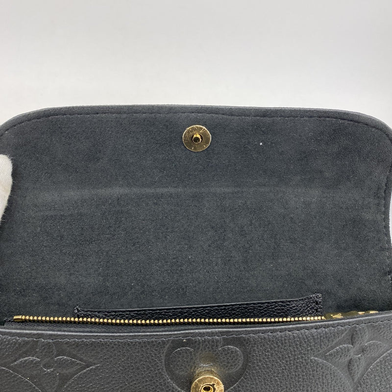 【5gd5536-h】ルイヴィトン ショルダーバッグ モノグラム・アンプラント ウォレットオンチェーンアイビー  M82154 ノワール【中古】レディース