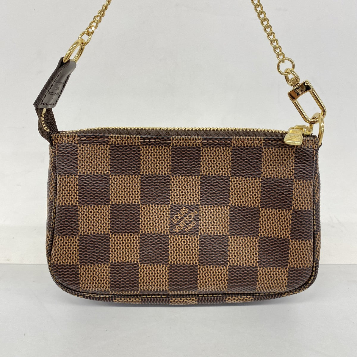 【5gd5543-h】ルイヴィトン ポーチ ダミエ ミニポシェットアクセソワール N58009 エベヌ【中古】レディース