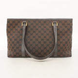 ★SALE【5gd5557-h】グッチ トートバッグ GGキャンバス 257302 キャンバス ブラウン ゴールド金具【中古】レディース