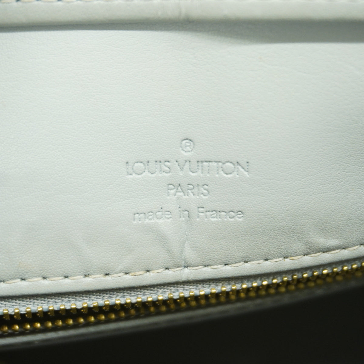 【6ge5509】ルイヴィトン トートバッグ ヴェルニ ヒューストン M91053 グリ【中古】レディース