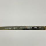 【5ge5650-h】シャネル サングラス 4241 プラスチック シャンパンゴールド シルバー金具【中古】レディース