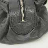 ★SALE【5ge5652-h】シャネル ハンドバッグ ワイルドステッチ キャビアスキン ブラック シルバー金具【中古】レディース