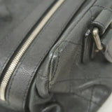 ★SALE【5ge5652-h】シャネル ハンドバッグ ワイルドステッチ キャビアスキン ブラック シルバー金具【中古】レディース